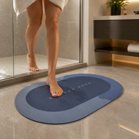 Finally a bath mat that actually dries. Our old one stayed wet all day.