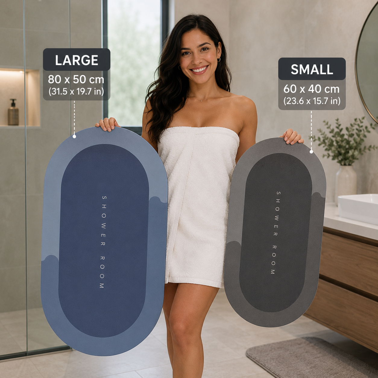 HOUSETHINGZ ™️ Quick-Dry Bath Mat